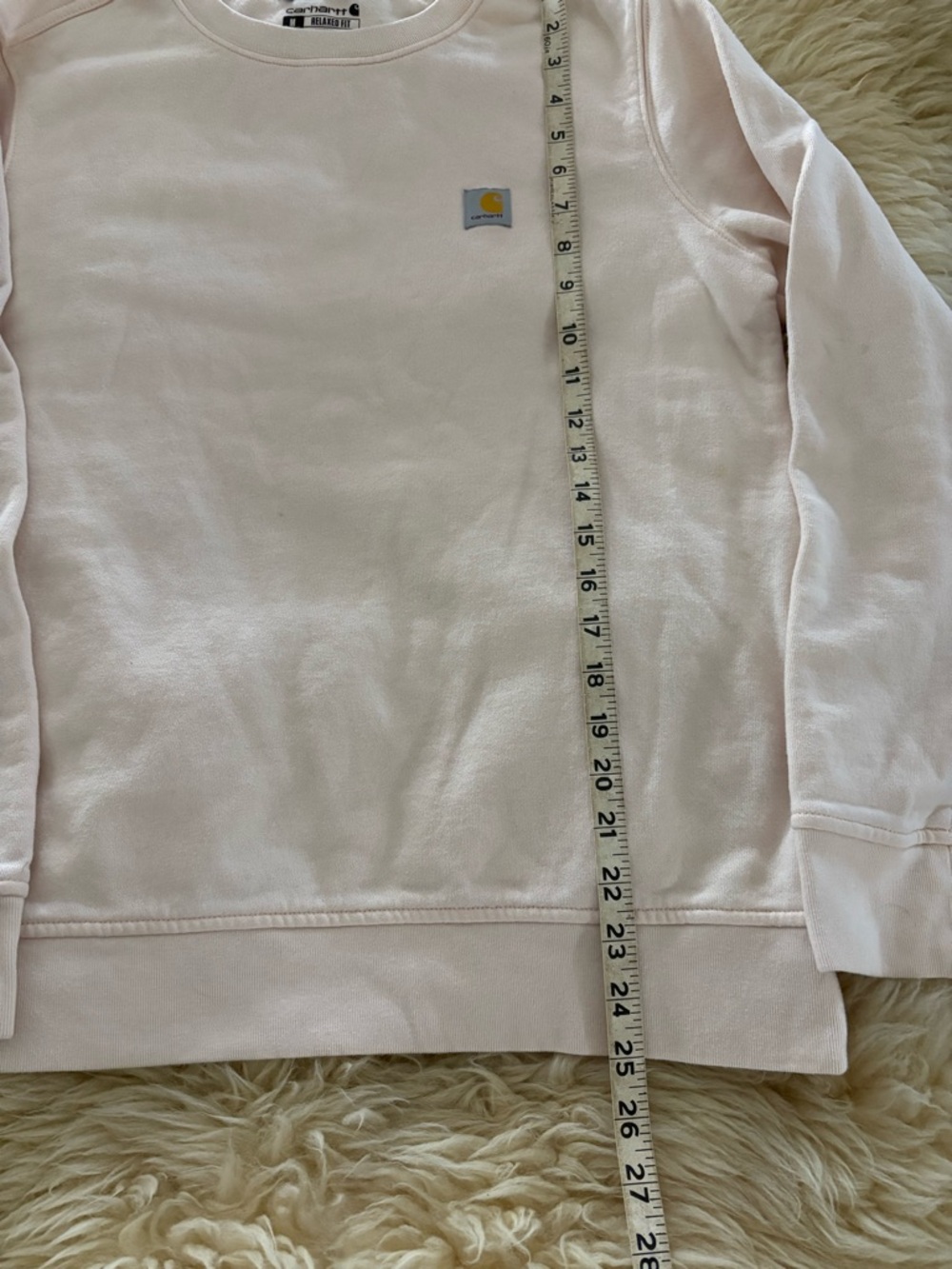 Carhartt Light Cream Crewneck Relaxed Fit Sweatshirt - Picture 4 of 5